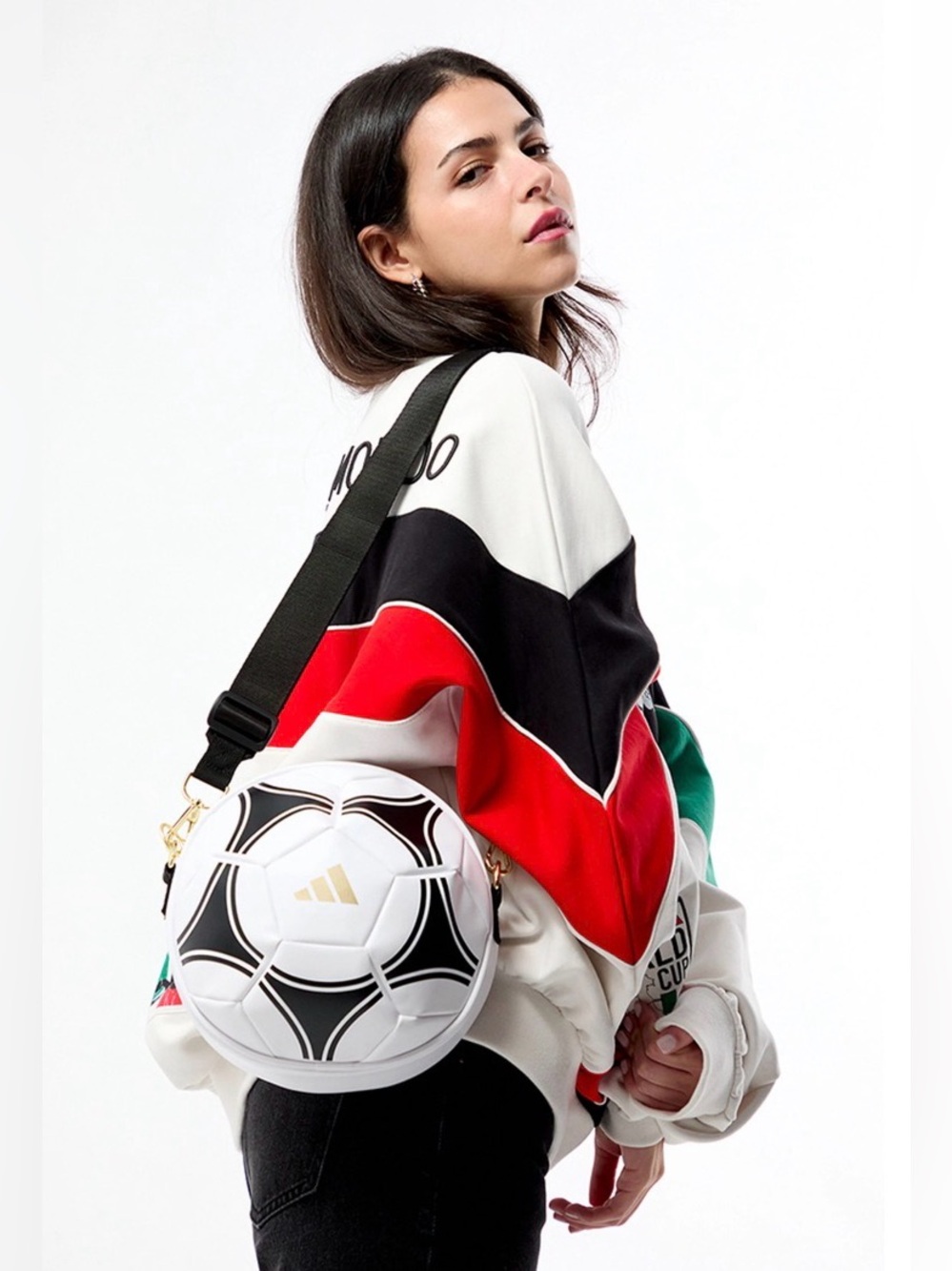 New Unisex Adidas Soccer Ball Crossbody Bag
